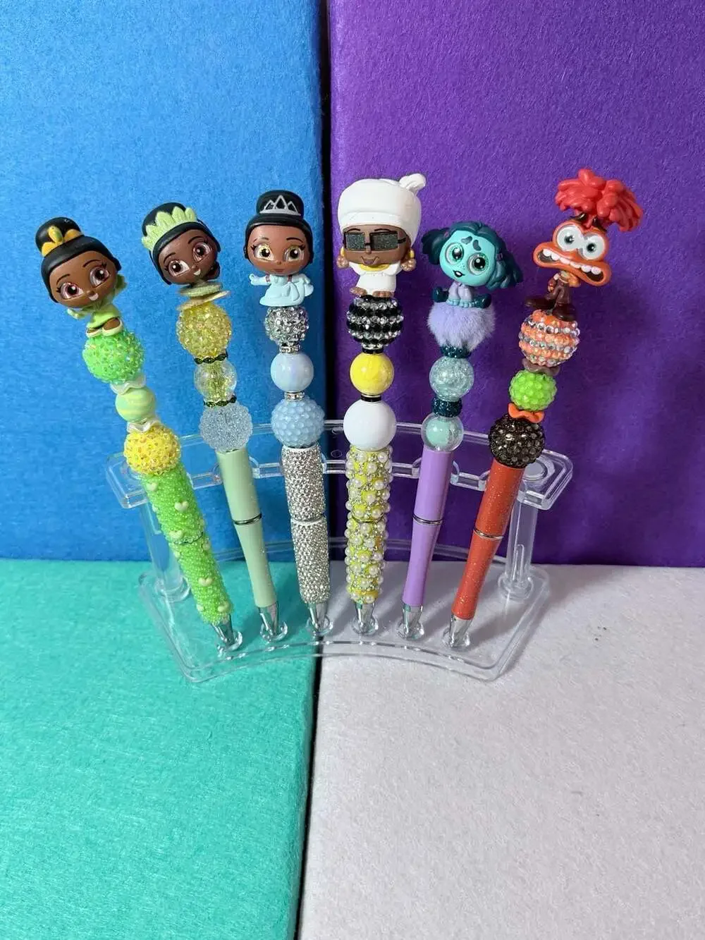The Enchanted Hoosier Disney Doorables Character Beaded Pens Set